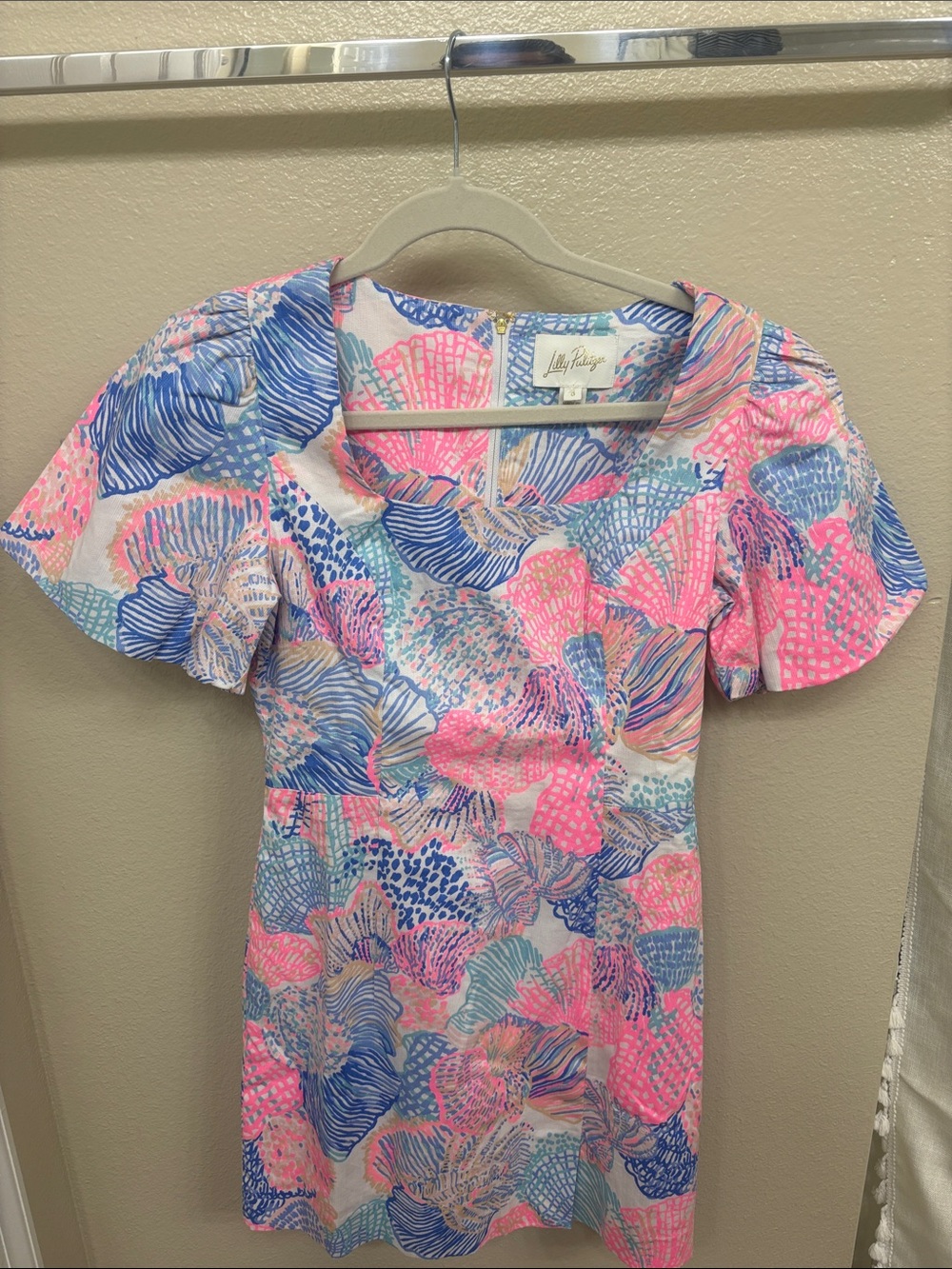 Lilly Pulitzer Pink, Blue & Mint Floral Print Girls' Dress
